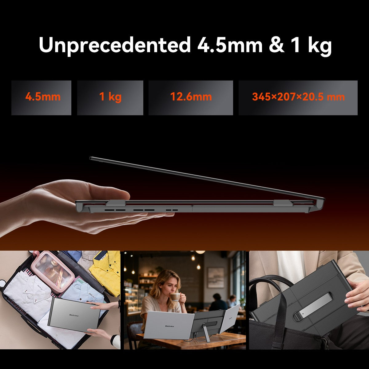 FAZE1 Laptop Screen Extender 14" 1080P FHD Portable Laptop Monitor Extender
