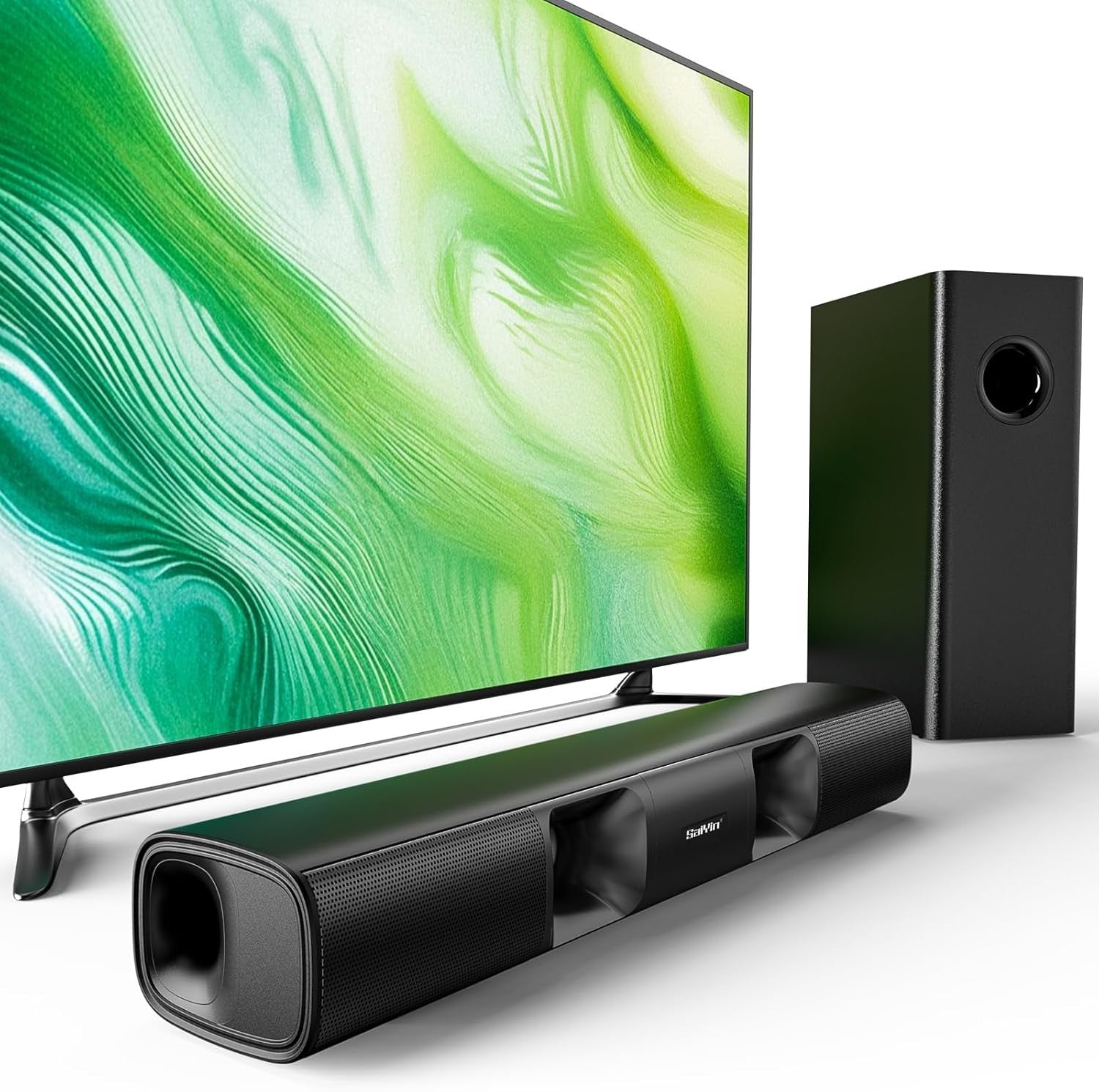 FAZE1 Soundbar, 90W Compact Sound Bar with Subwoofer, 2.1Channel Home Theater